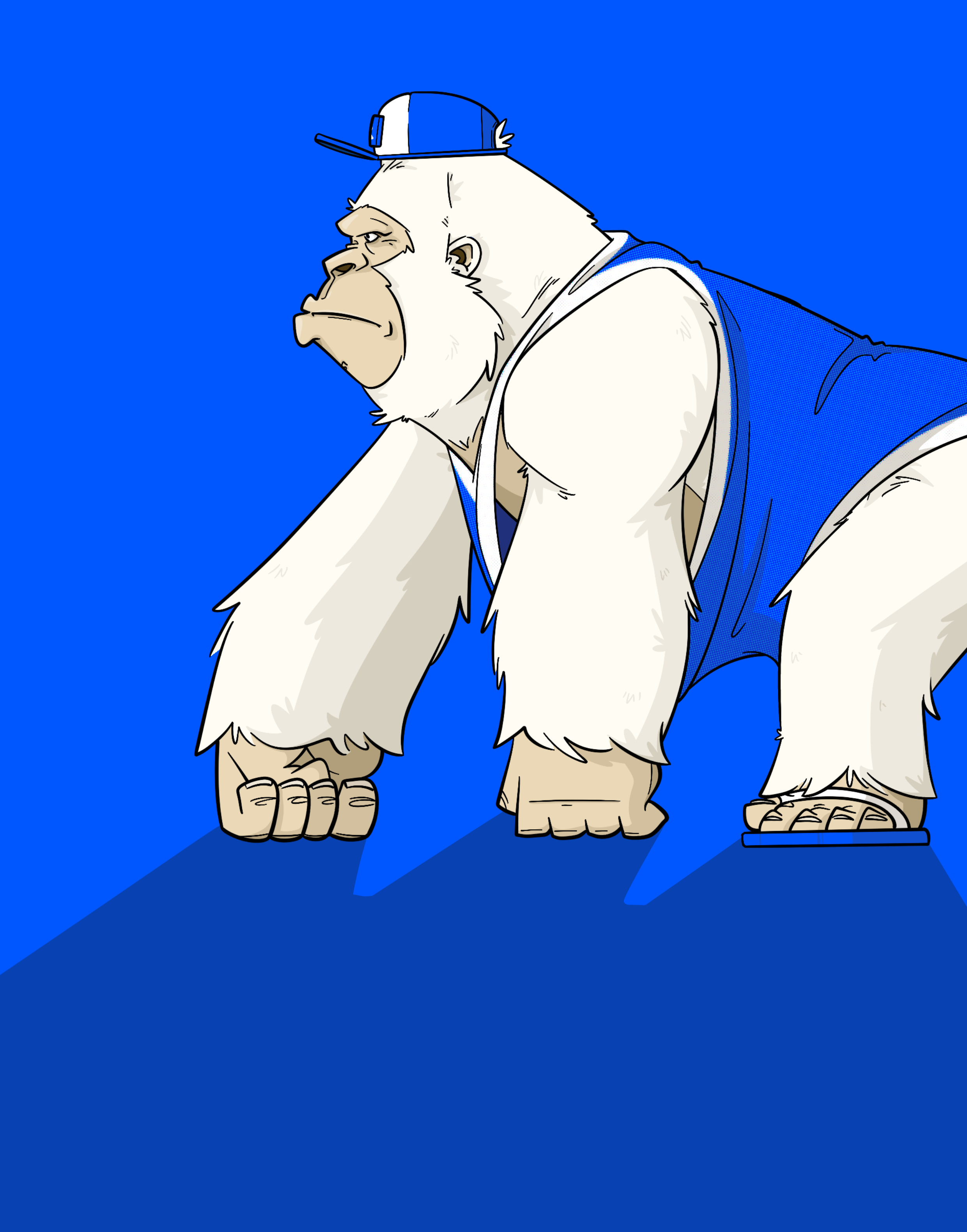 BananaCo — white gorilla character design
